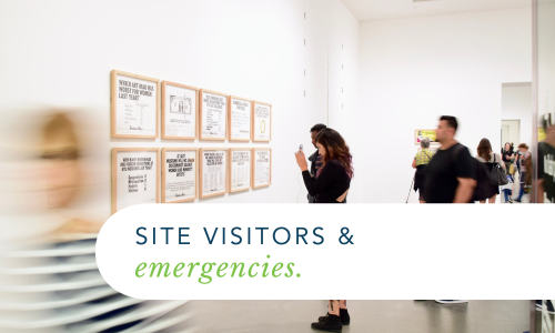 Site Visitors & emergencies