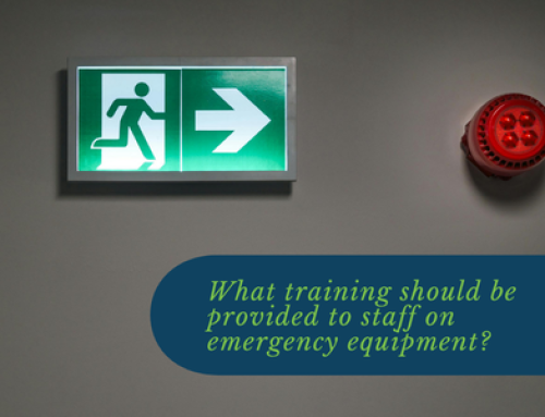 What training should be provided to staff on emergency equipment?